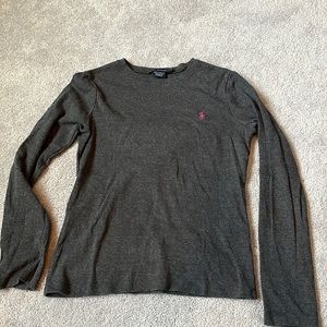 Ralph Lauren Sport. Dark Grey long sleeve shirt.